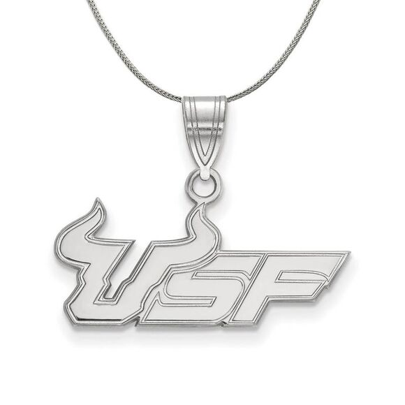 Sterling Silver South Florida Medium Pendant Necklace - 24 Inch